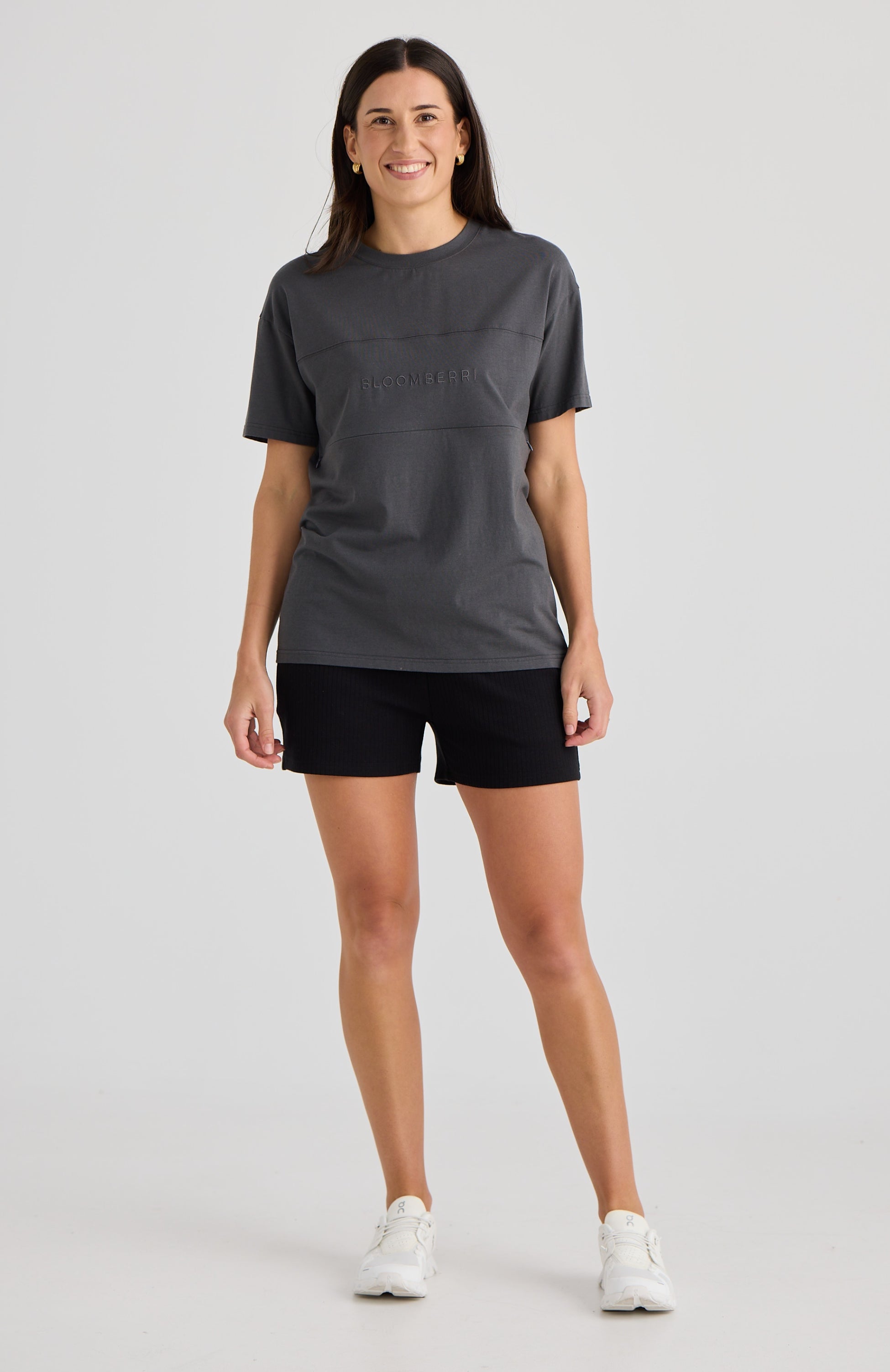 Milana Nursing Tee Charcoal