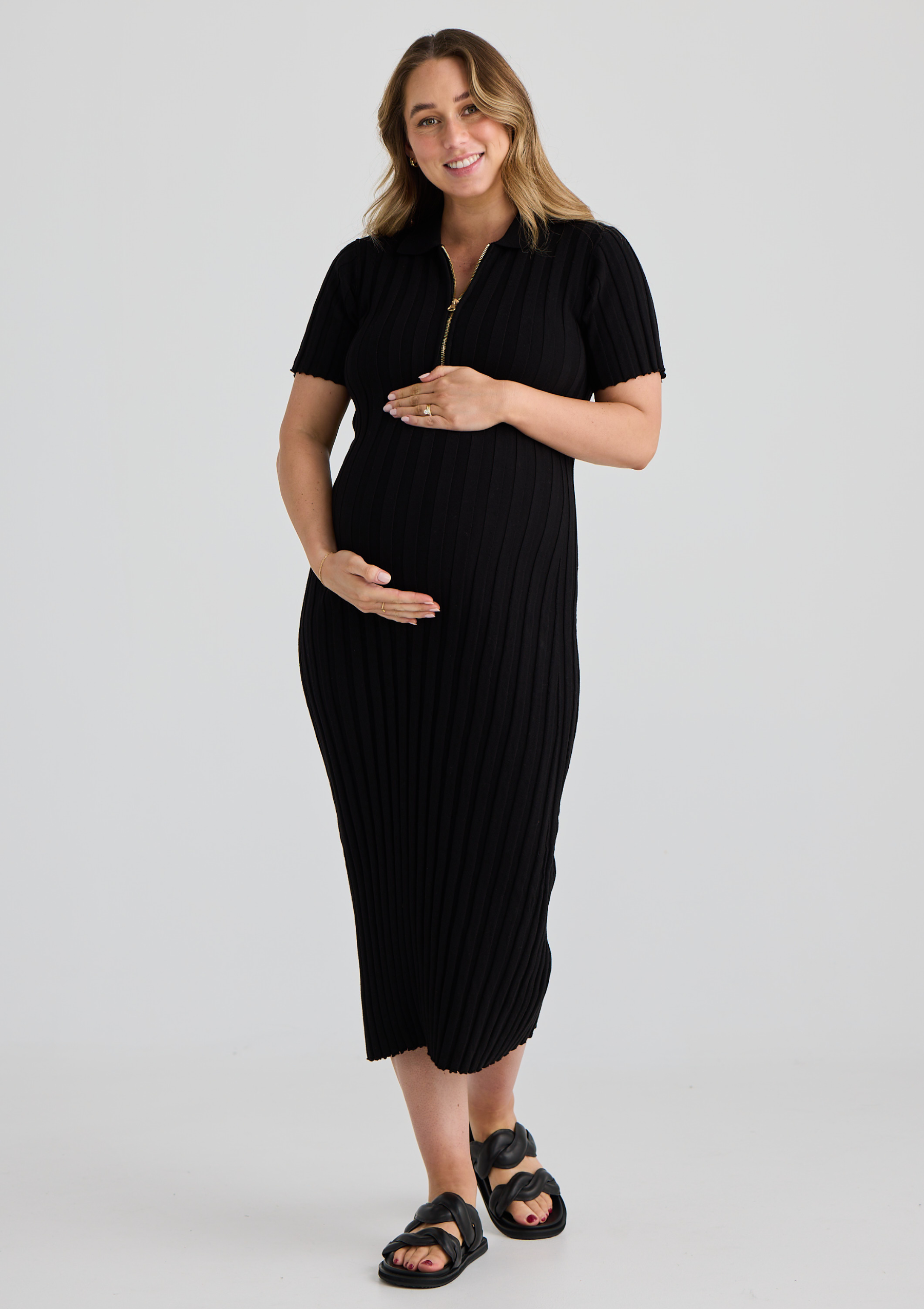 Maternity Dresses Australia Black by Bloomberri