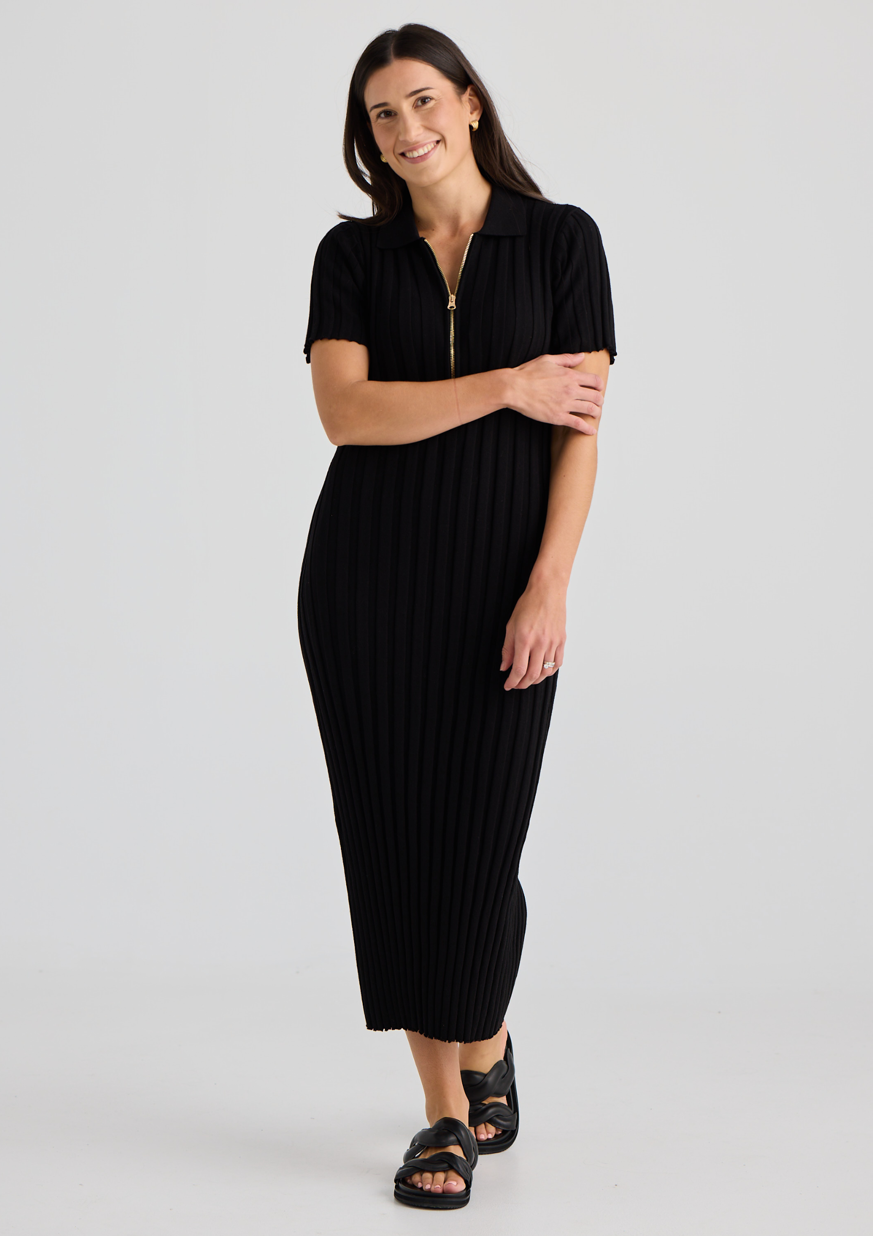 Nursing Dress Black by Bloomberri